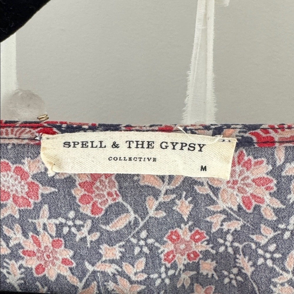 Spell & the Gypsy Collective Jasmine 90's navy floral mini dress - Picture 2 of 6